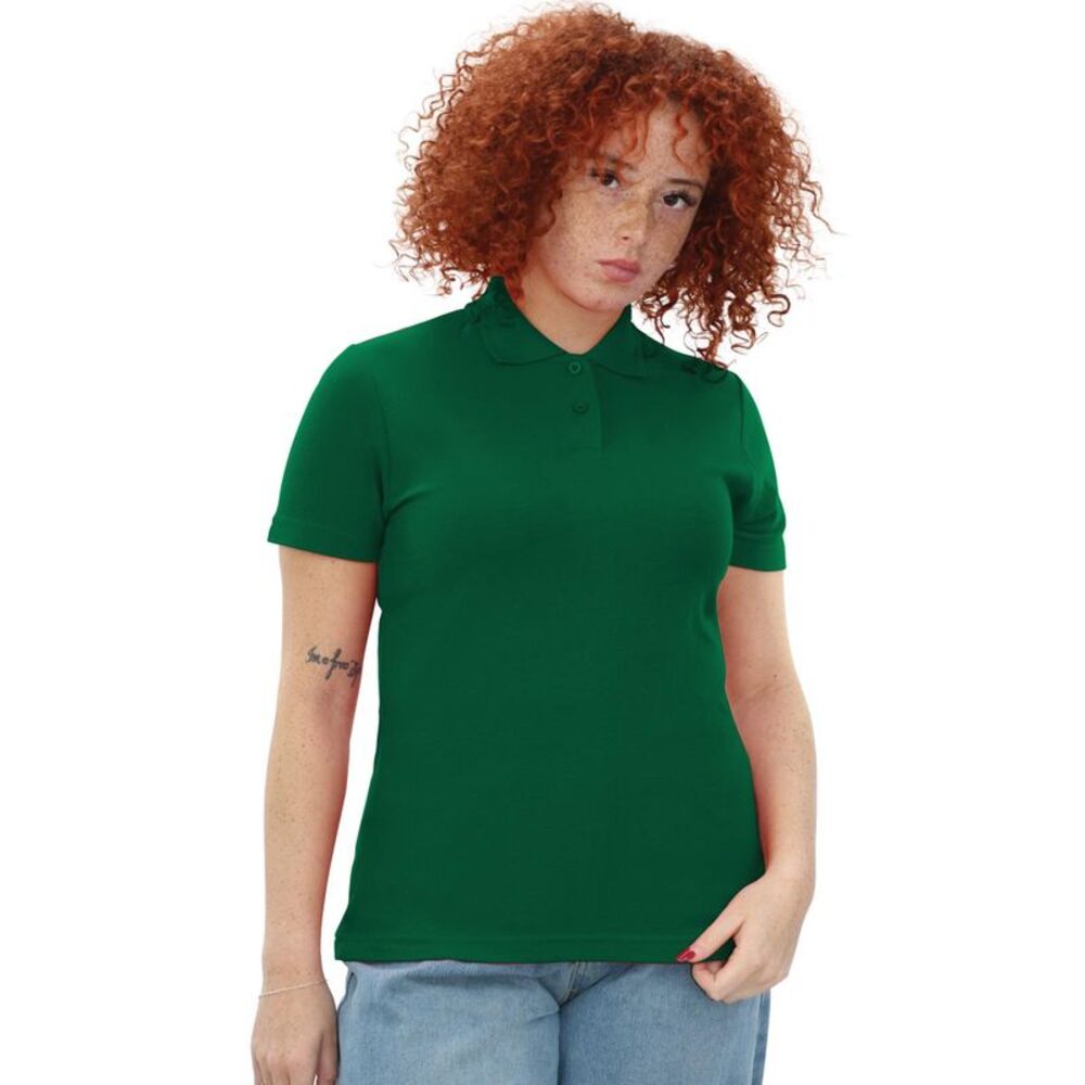 Casual Classic Womens/Ladies Polo / Forest Green